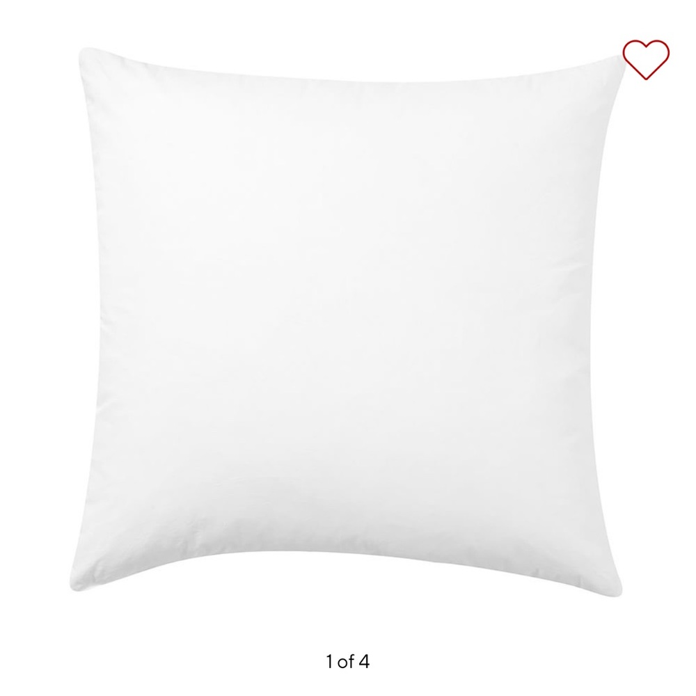 Pottery Barn Down Feather Pillow Inserts (24x24”)